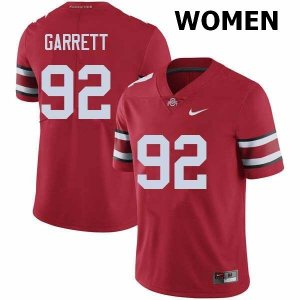 NCAA Ohio State Buckeyes Women's #92 Haskell Garrett Red Nike Football College Jersey ICX6645RI